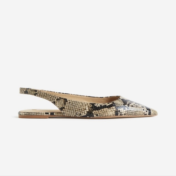 H&M Snakeskin Slingback Flats - Picture 4 of 4